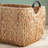 SOL HOME Ludmilla Rectangular Multi Purpose Water Hyacinth Baskets with Handles - 16" x 12" x 13"