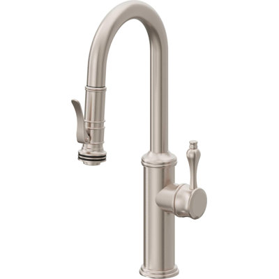 Davoli Pull-Down Prep/Bar Faucet with Squeeze Sprayer