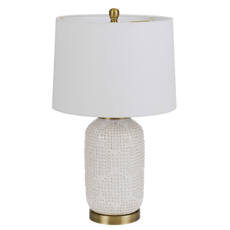 Lampe de table blanche 24 po Tran