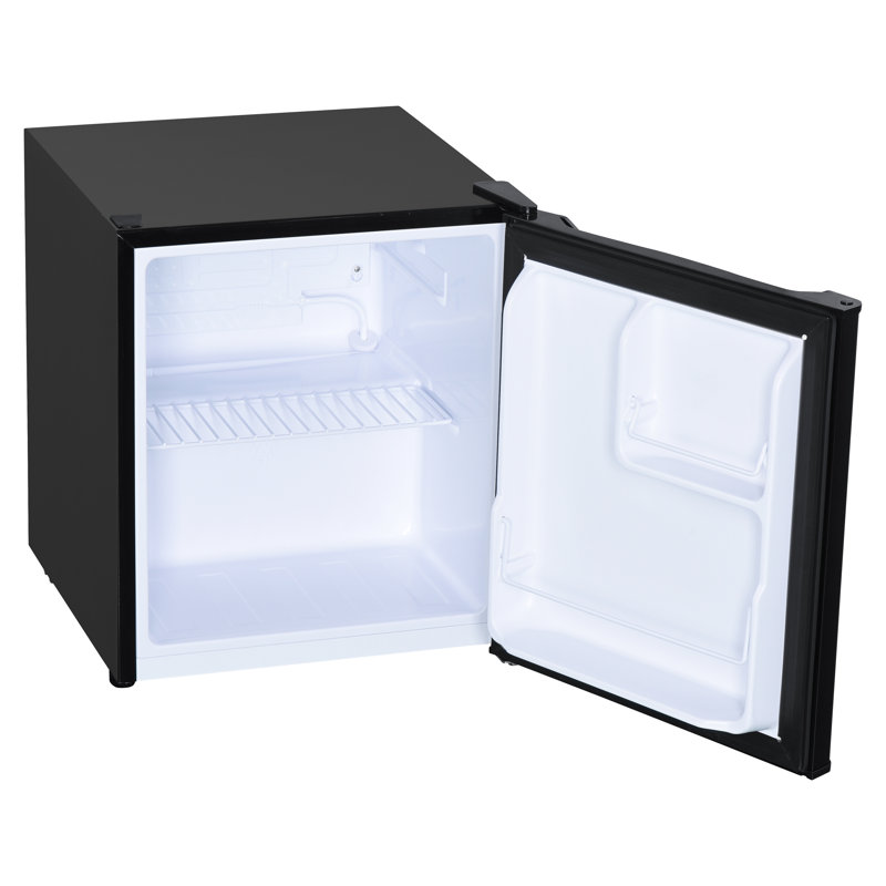 Black Compact Energy Star Mini Fridge with Reversible Door
