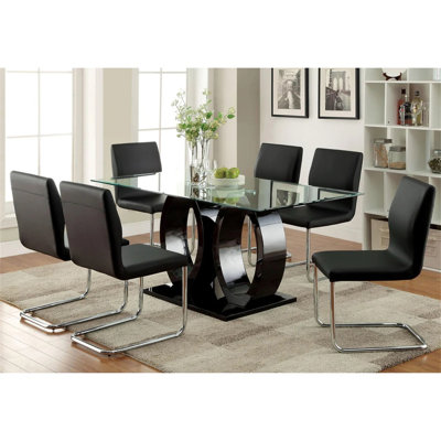 Tamilore modern dining chairs, kitchen chairs, dinning chairs with L-Shape Leg -  Orren Ellis, D984087060F541E68115D20CEE3CF0EF