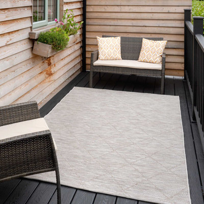 Power Loom Beige Indoor/Outdoor Rug