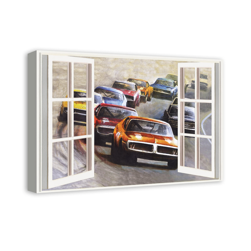 Toile de course pour fenêtre d’art Mccaskill, H 16 po x l 24 po x P 1,25 po