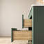 36'' Freestanding Single Sink Bathroom Vanity with 1.4'' Thick Engineered Stone Top and Solid Wood Frame, Sage Green