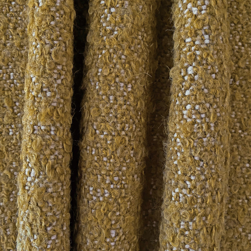 Tissu Boucle Marl, Moutarde