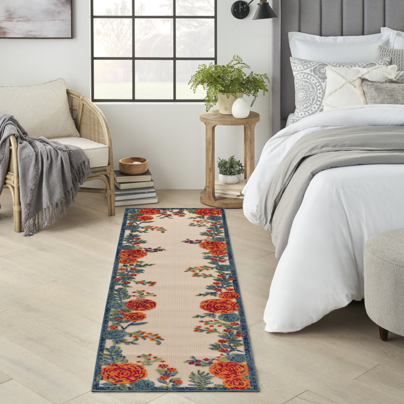 Tapis d'intérieur / extérieur Nichelle, Tapis de couloir 2 pi x 6 pi
