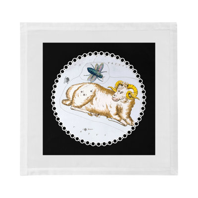Zodiac Aries Cotton Sateen Dinner Napkins