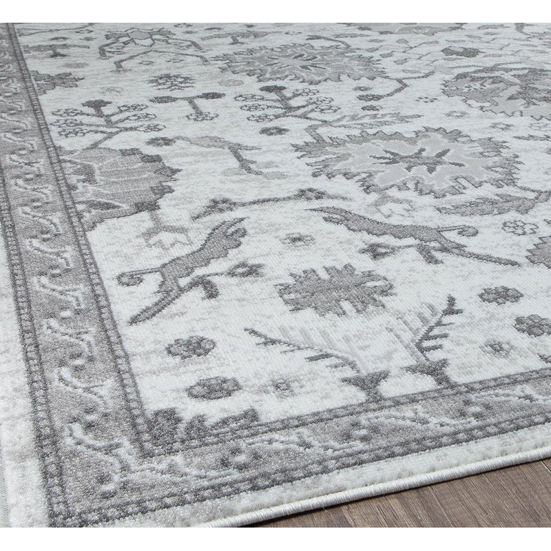 Freya Farmhouse Slate Area Rug, Rectangle 2'6" x 4'