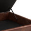 Repose-pieds capitonné carré Mid-Century avec détails capitonnés Owen-1434200309