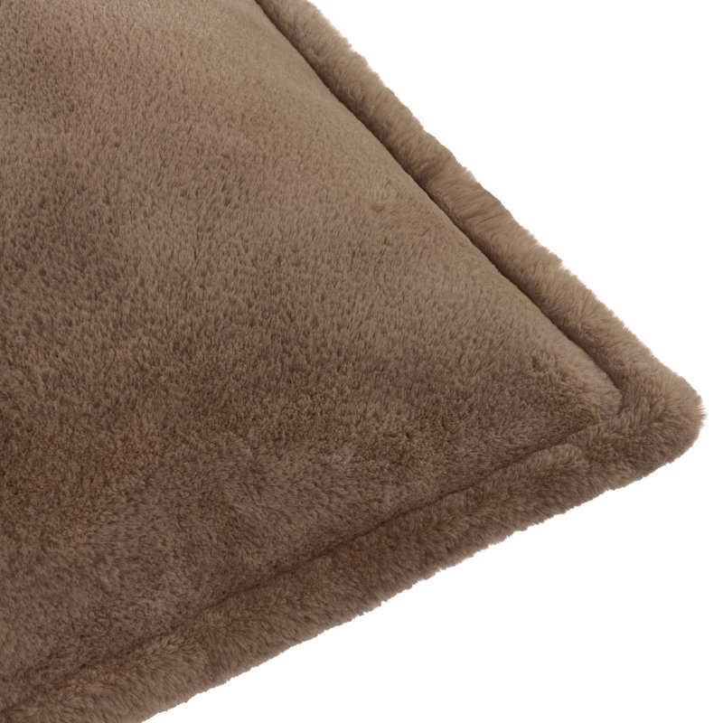 Kallu Square Cushion, Brown, Square 55cm, Polyester