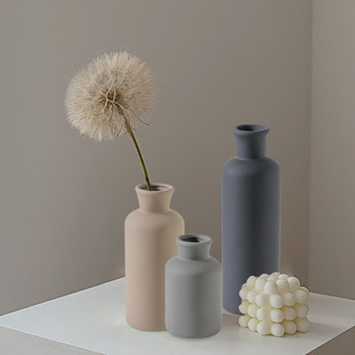 Ensemble de 3 vases en céramique pour décoration intérieure