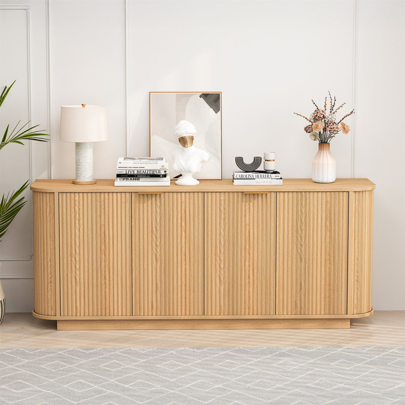 63 " Wavy Storage Sideboard, Natural
