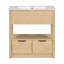 Meuble-lavabo simple 30 po avec plateau en céramique Asuncin