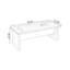 Burlywood + bureau rectangulaire en bois massif noir + fer-418015126-418015124