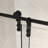50-54" x 76" H Frameless Sliding  Shower Door, 5/16" (8mm) Clear Tempered Glass, Stainless Steel Frame,Matte Black