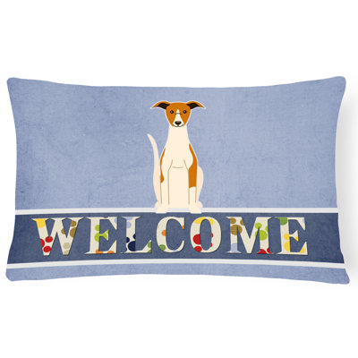 Coussin Whippet Welcome