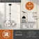 3 - Light Dimmable Geometric Chandelier