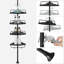 Adjustable 4 Tier Shower Corner Shelf 85 305 cm Bathroom Shower Caddy Organiser-101986439