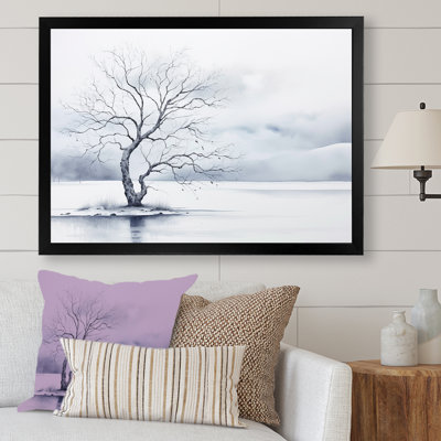Winters Tree Minimalisme I - impression d'art mural arbre