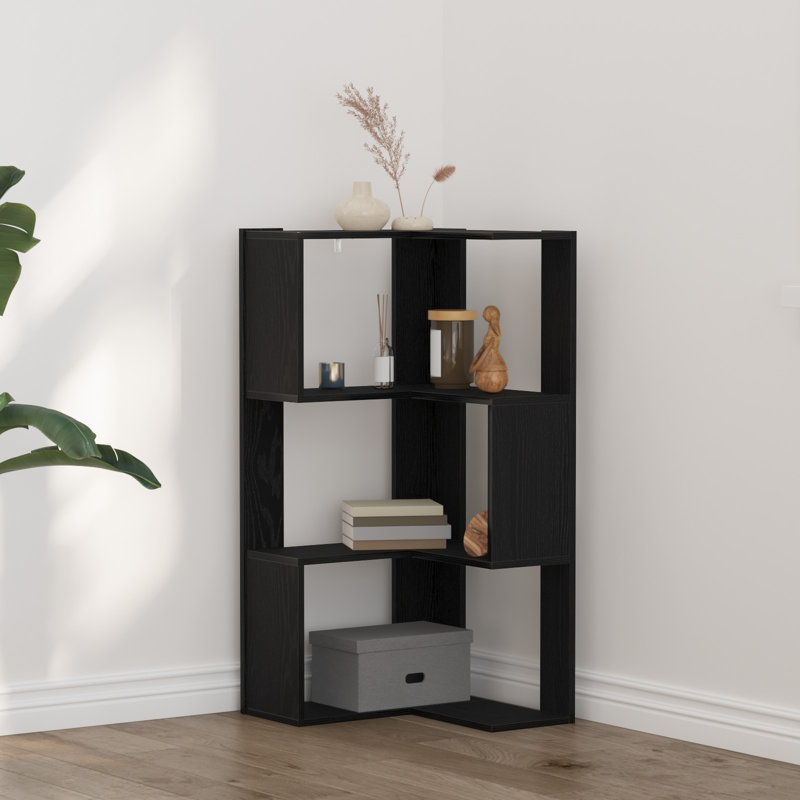 Corner Bookcase Tier Corner Bookshelf Corner Rack Engineered Wood