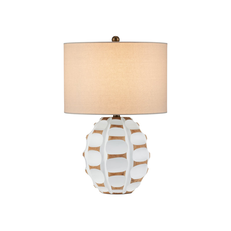 Betel Nut Table Lamp, White