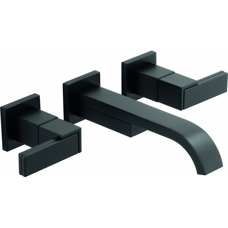 Siderna® Widespread Bathroom Faucet, Matte Black, 1.2, Lever