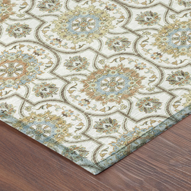 Machine Washable Indoor/Outdoor Chantille ACN2670 Modern Rug, Ivory, 2'6" x 3'10"