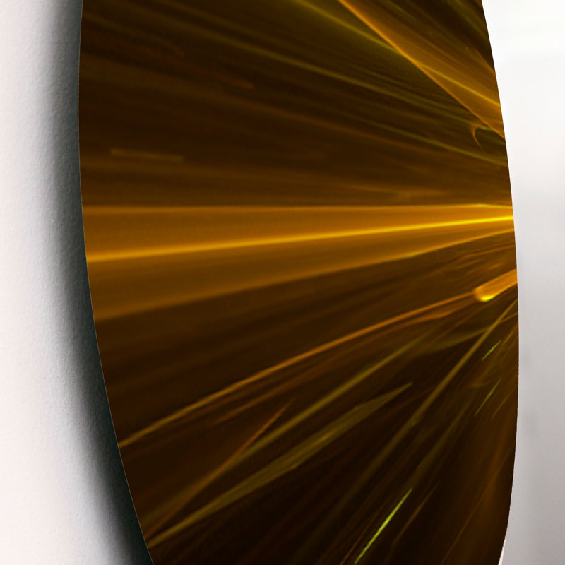 «Bright Golden Chaos Fractal Design», ensemble de 3 impressions non encadrées