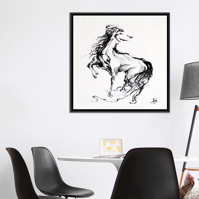 « fierté », impression sur toile, H 18 po x l 18 po x P 1,5 po, Toile avec cadre noir, Pas de tapis