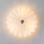 3-Light Milky White Glass Semi-Flush Mount 