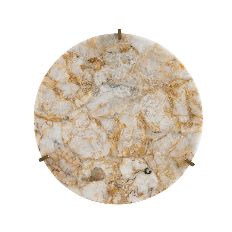 Olivia Marble Top End Table