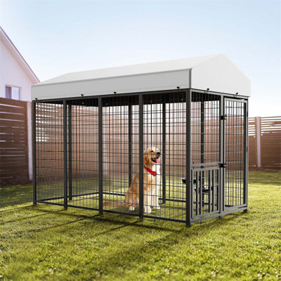 Chenil d'extérieur polyvalent pour le confort et le jeu des animaux de compagnie