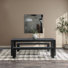 Abhay 84" Dining Table And Dining Bench, Black