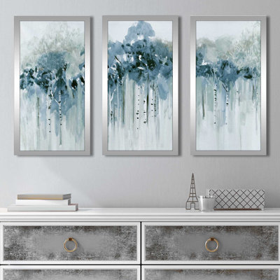 " Blue Birch Morning " by Susan Jill 3 - Pieces