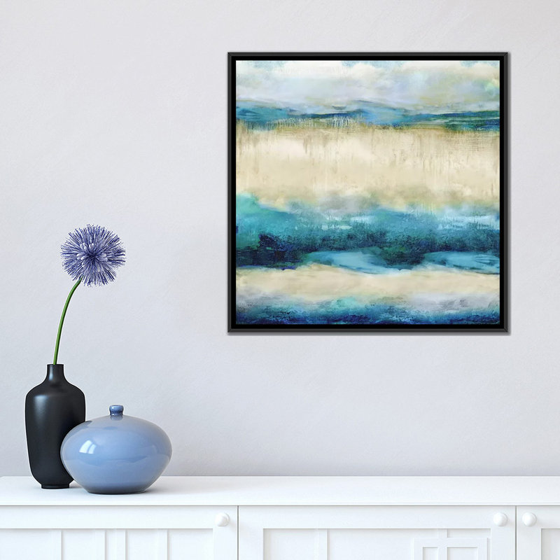 «Close to the Edge I», reproduction sur toile, H 18 po x l 18 po x P 1,5 po, Toile encadrée noire, Pas de tapis