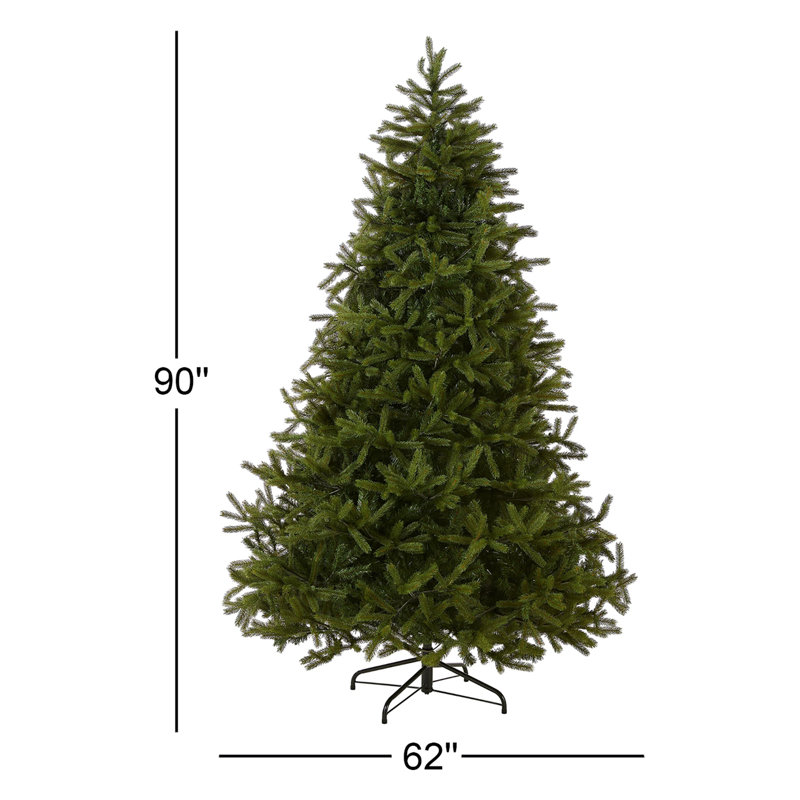 Norway Green Spruce Artificial Christmas Tree, 7.5'