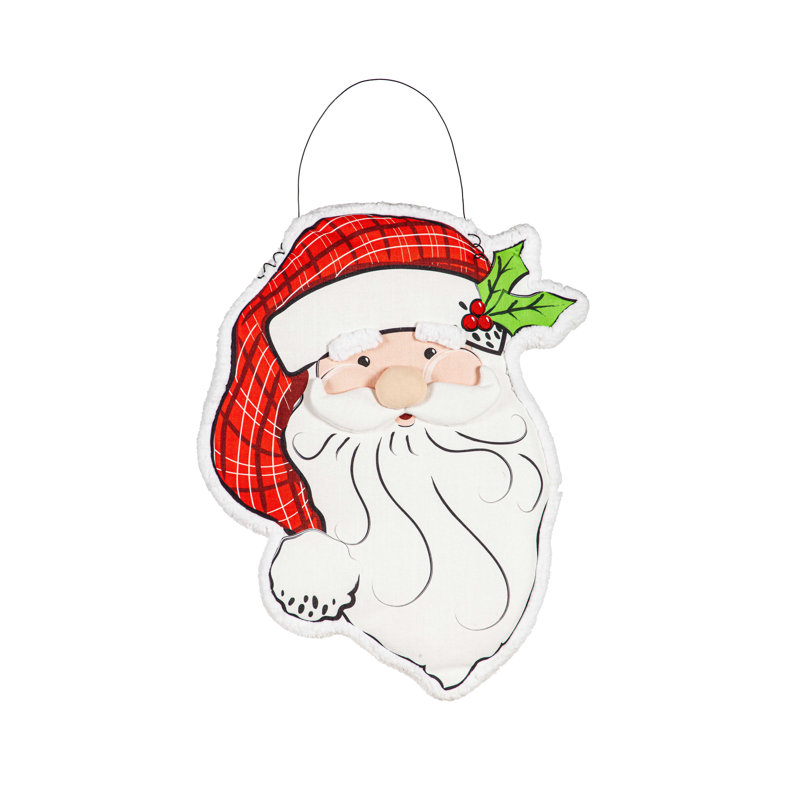 Hawkie 27" Estate Santa Claus Indoor/Outdoor Christmas Door Décor