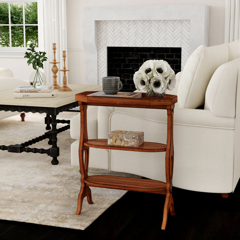 Hadley Side Table, Olive Ash Burl