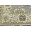 Tapis carré bleu et gris à motif floral fait à la main 8 x 8-425206116-425206142