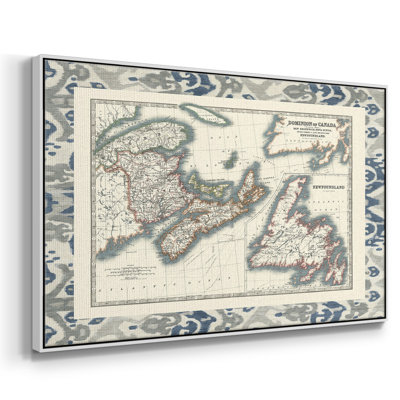 Carte du Canada bordée