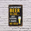 A Day Sans Beer Just Kidding (paquet de 2) en plastique 8 po x 12 po