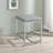 Light Grey Upholstered Square Vanity Stool-969353266