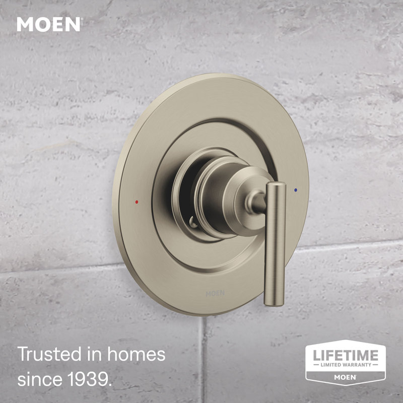 Gibson Posi-Temp Shower Handle Trim Kit, Valve Required, Brushed Nickel