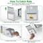Cage à piège à souris 10,62x3,93x3,54po Humane