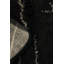 Tapis noir marocain à motif treillis noir 6 x 8