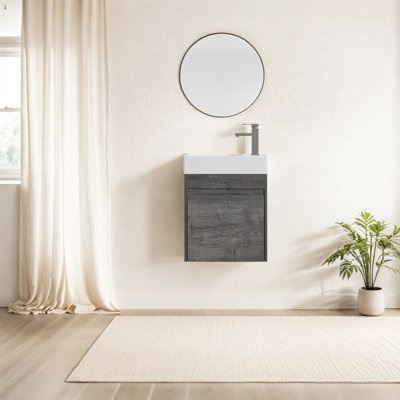  Ensemble de meuble-lavabo simple 18,14 po avec plateau en résine Vico