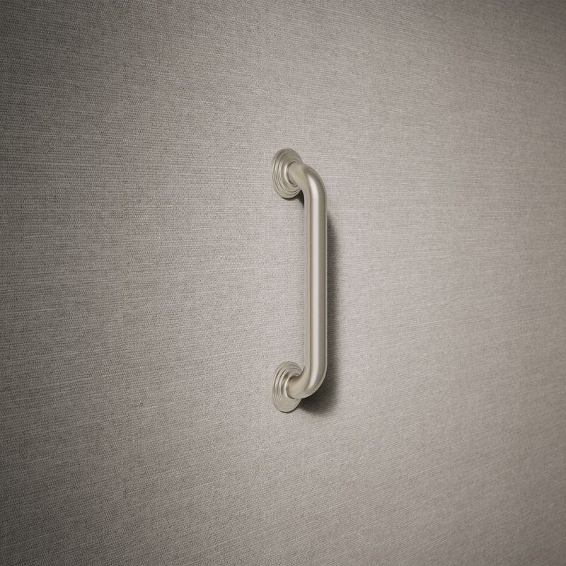 Traditional Grab Bar, Vibrant Brushed Nickel, 12"W