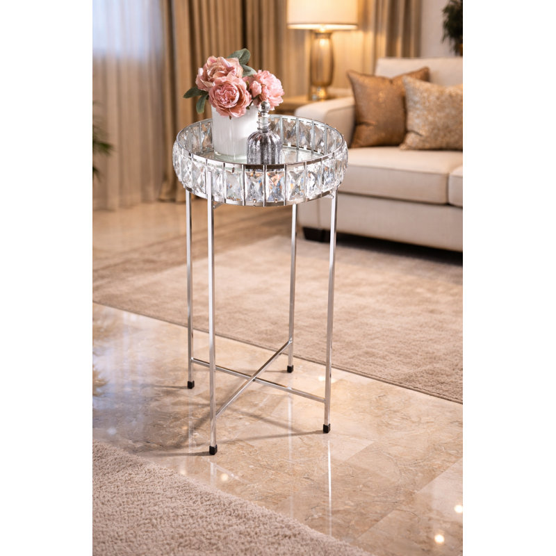 Kalki Tray Top Cross Legs End Table