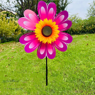 Tournesol pelouse avec moulin à vent pour moulin à vent