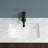 Topcraft 15.55" White Ceramic Undermount Bathroom Sink with Overflow
